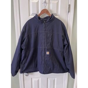 Carhartt Mens 3XL Navy FR CAT2 Full Swing Quick Duck Blue Jacket 102179